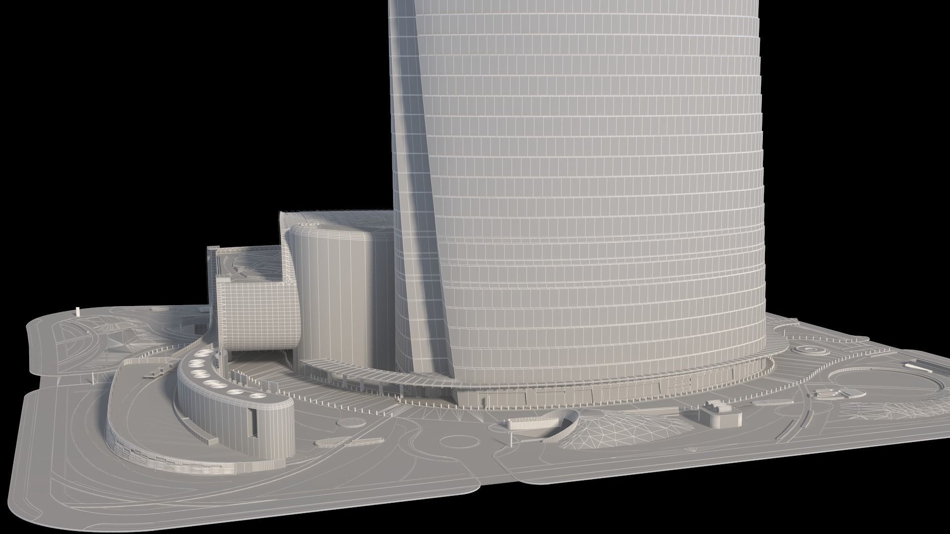 Shanghai Tower China 3D model_23