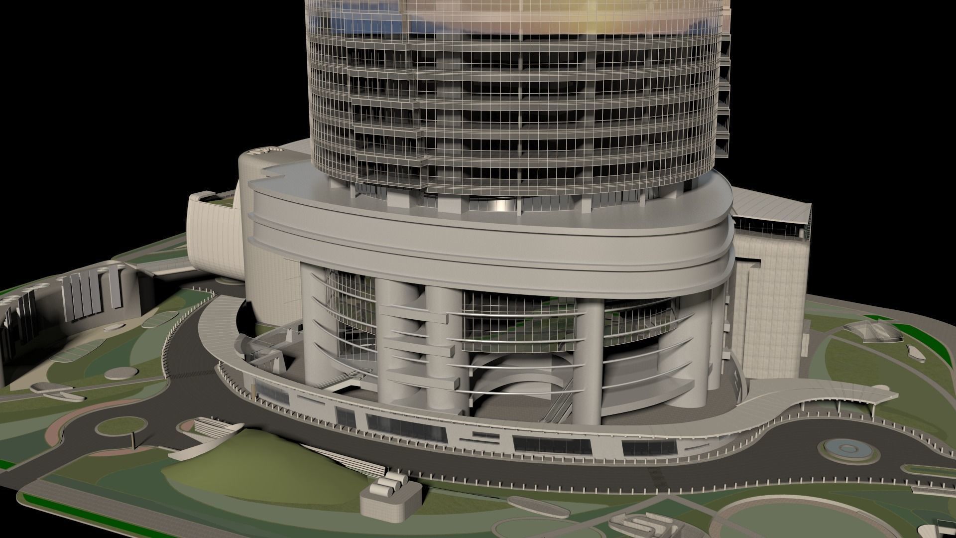 Shanghai Tower China 3D model_21