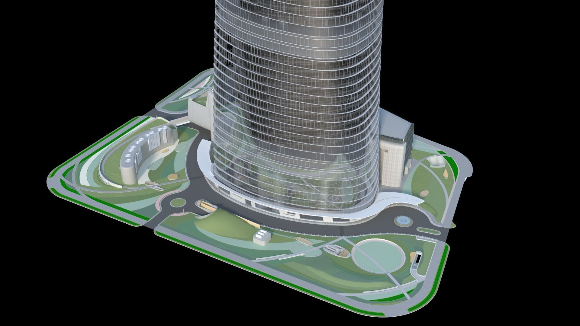 Shanghai Tower China 3D model_16