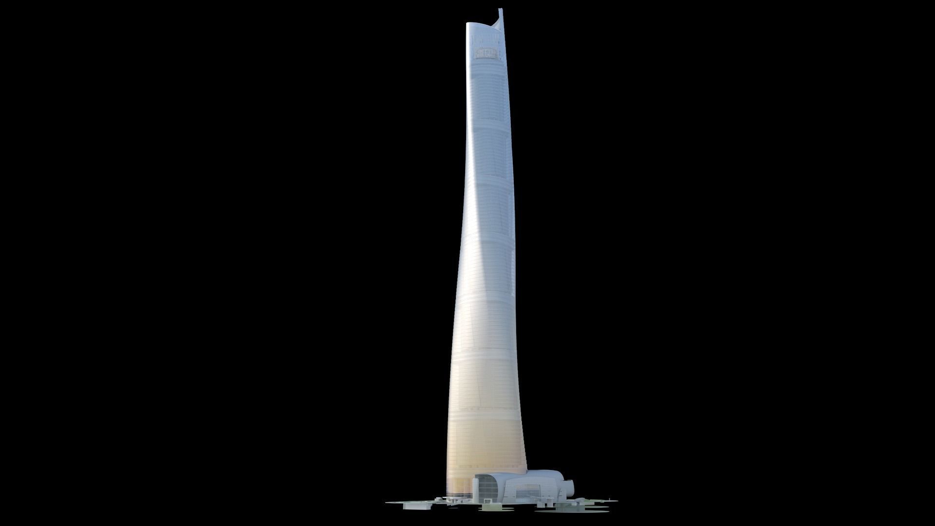 Shanghai Tower China 3D model_6