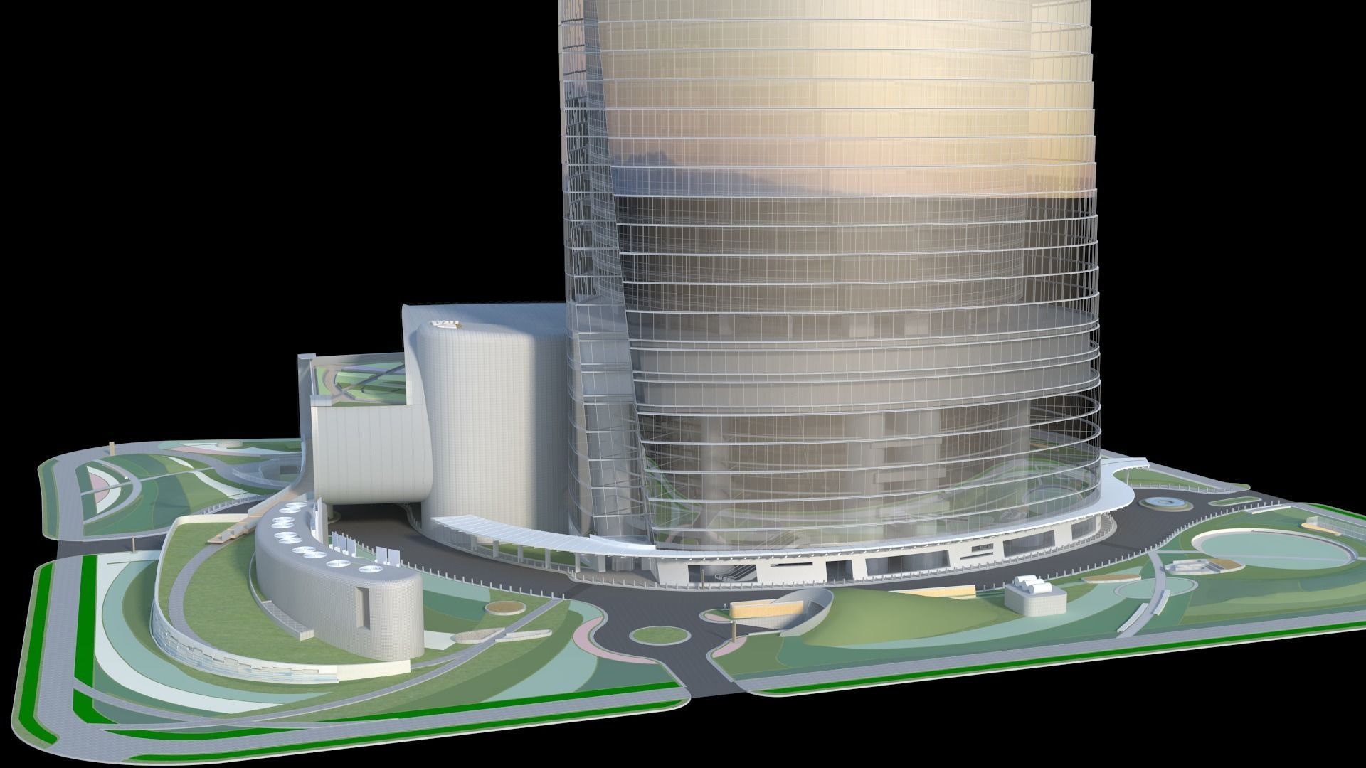 Shanghai Tower China 3D model_19