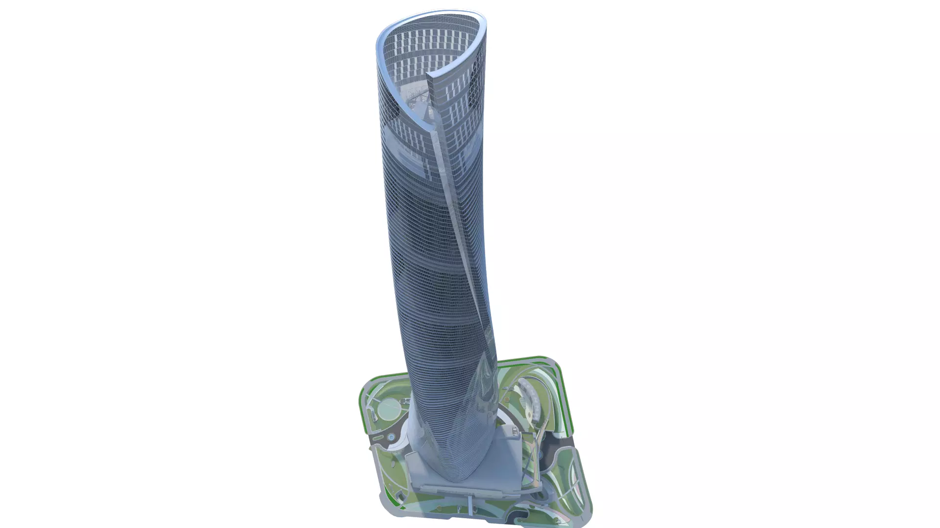Shanghai Tower China 3D model_0