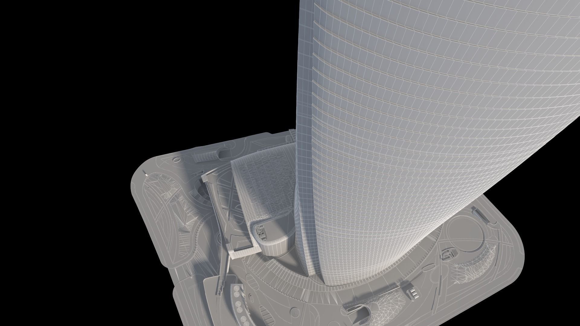 Shanghai Tower China 3D model_24