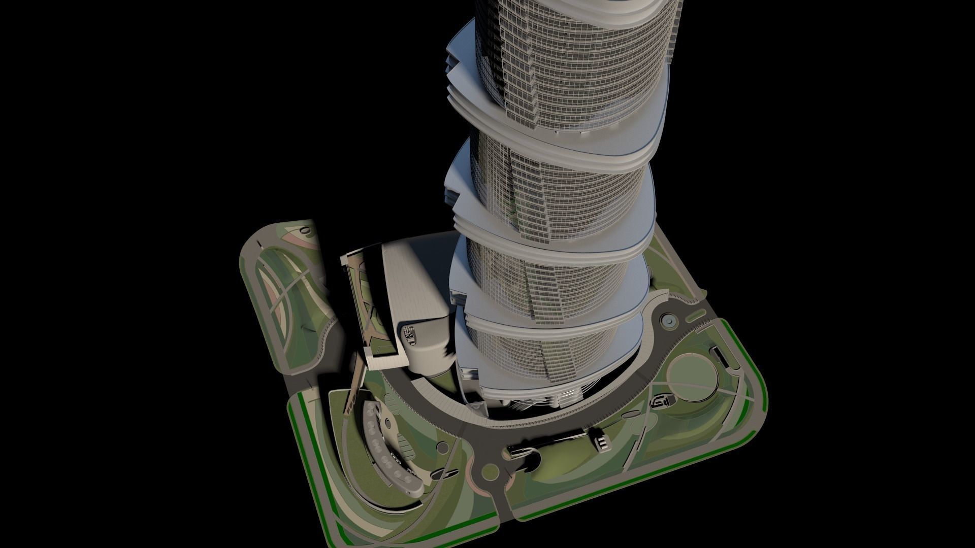 Shanghai Tower China 3D model_20