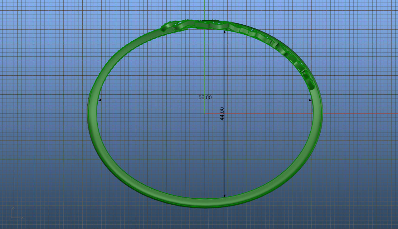 Bracelet feather  3D print model_4