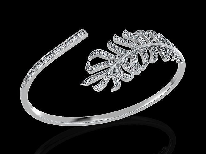 Bracelet feather  3D print model