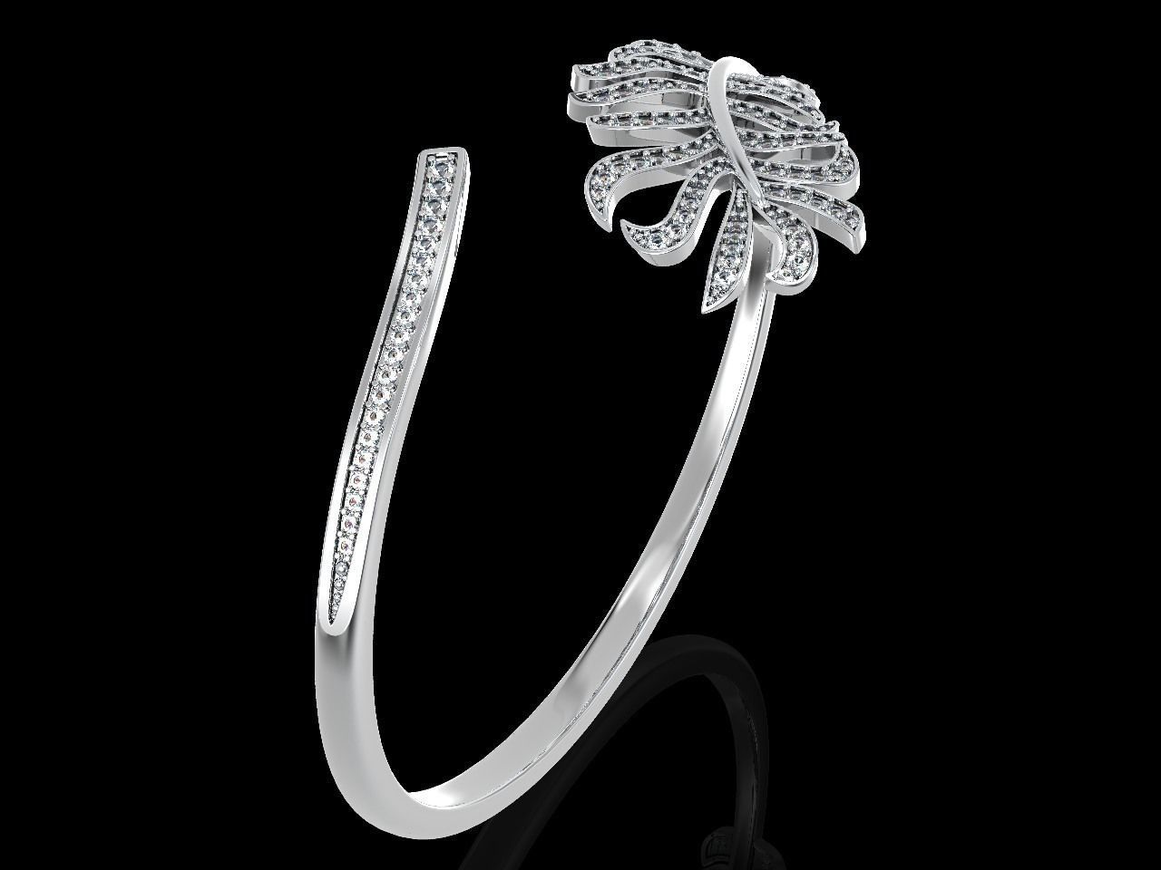 Bracelet feather  3D print model_1