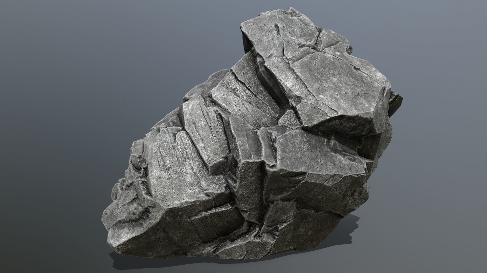 rocks rock Low-poly 3D model_4