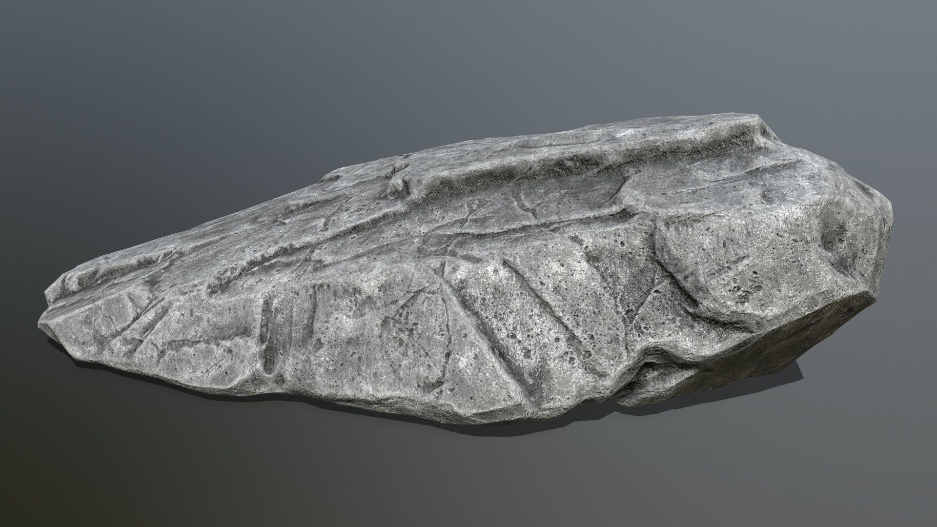 rocks rock Low-poly 3D model_7