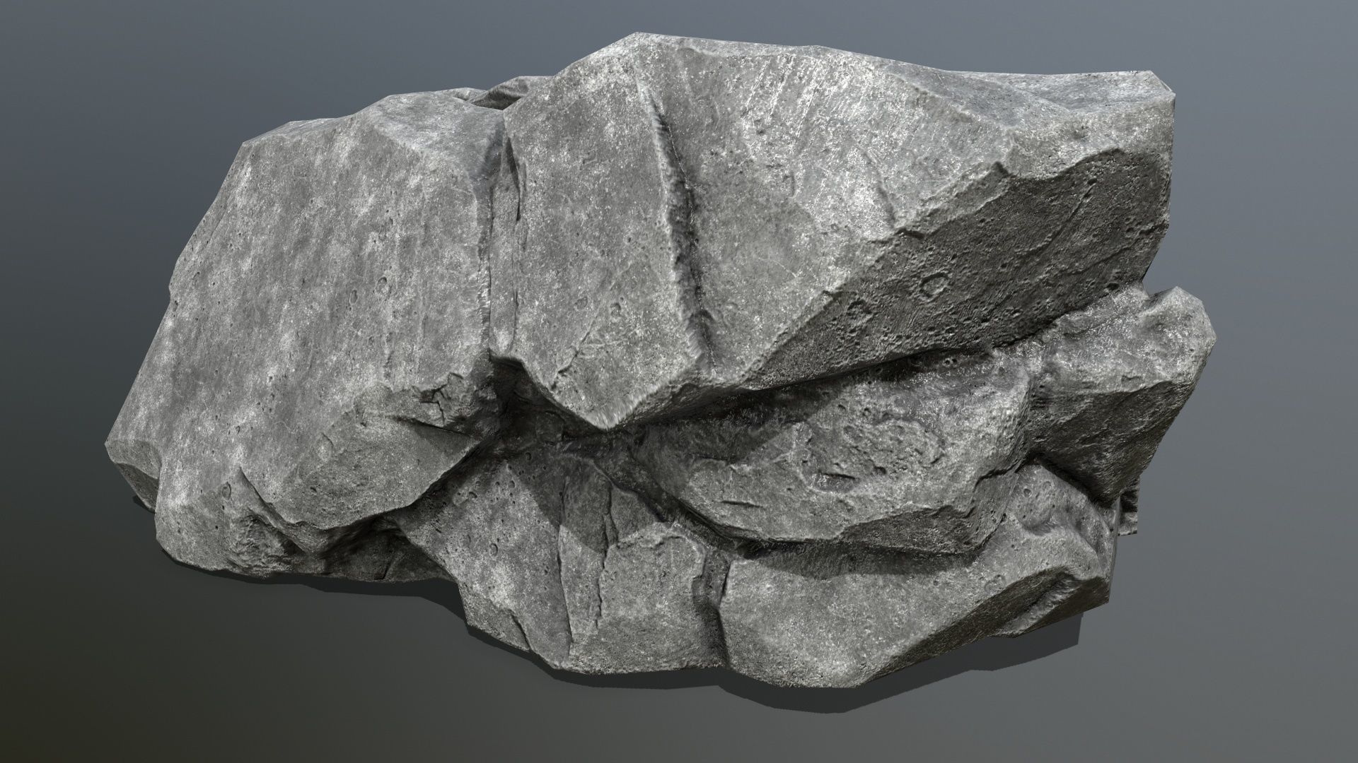rocks rock Low-poly 3D model_3