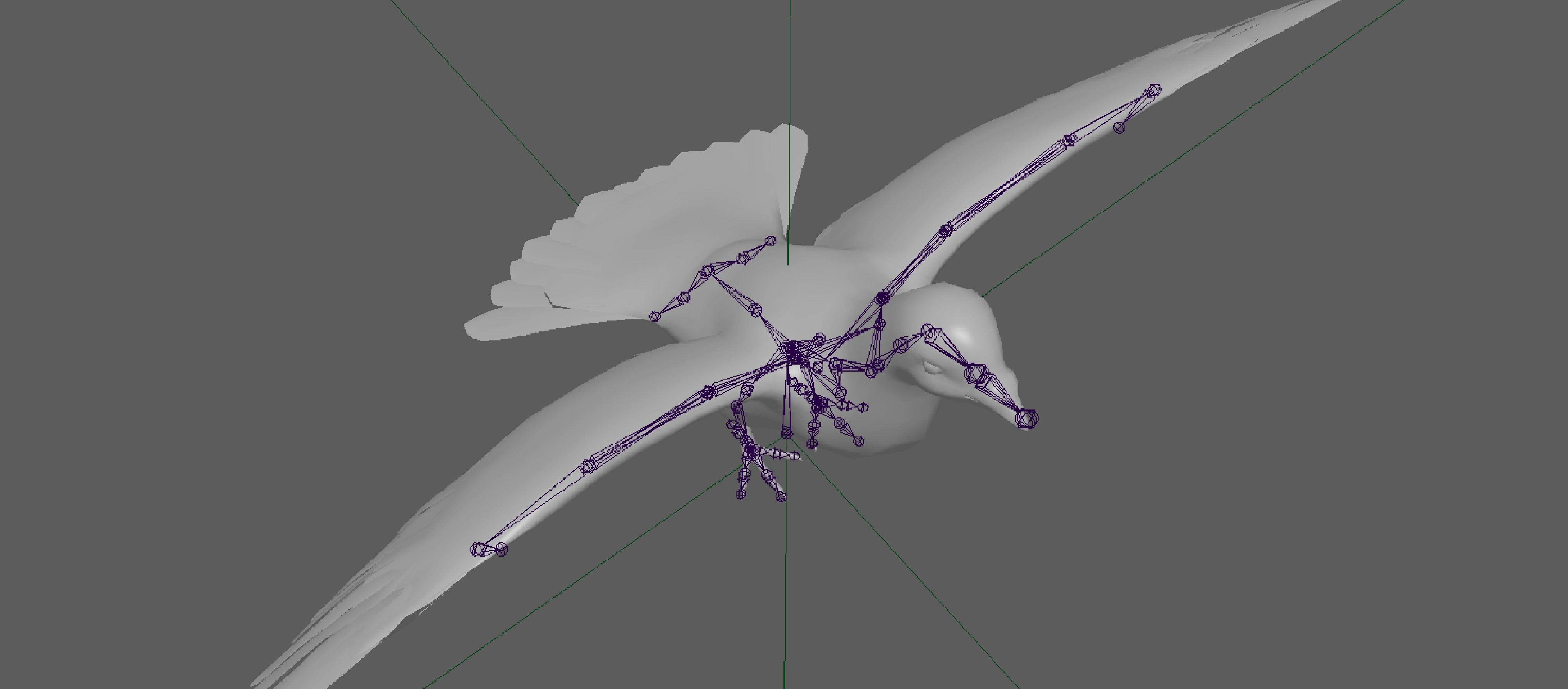 Pigeon Low-poly 3D model_9