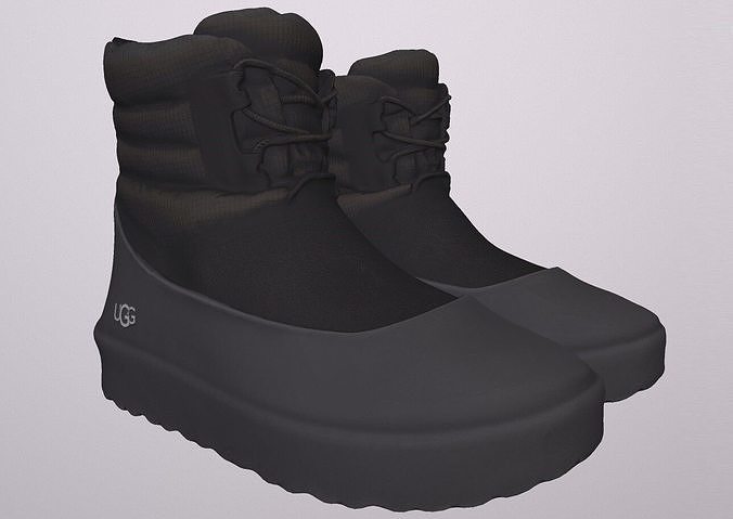 UGG CLASSIC MINI SHOES PBR Low-poly 3D model