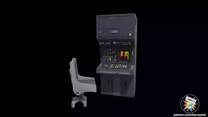 Star Wars Hoth Echo Base Computer and Chair for figure dioramas 3D print model