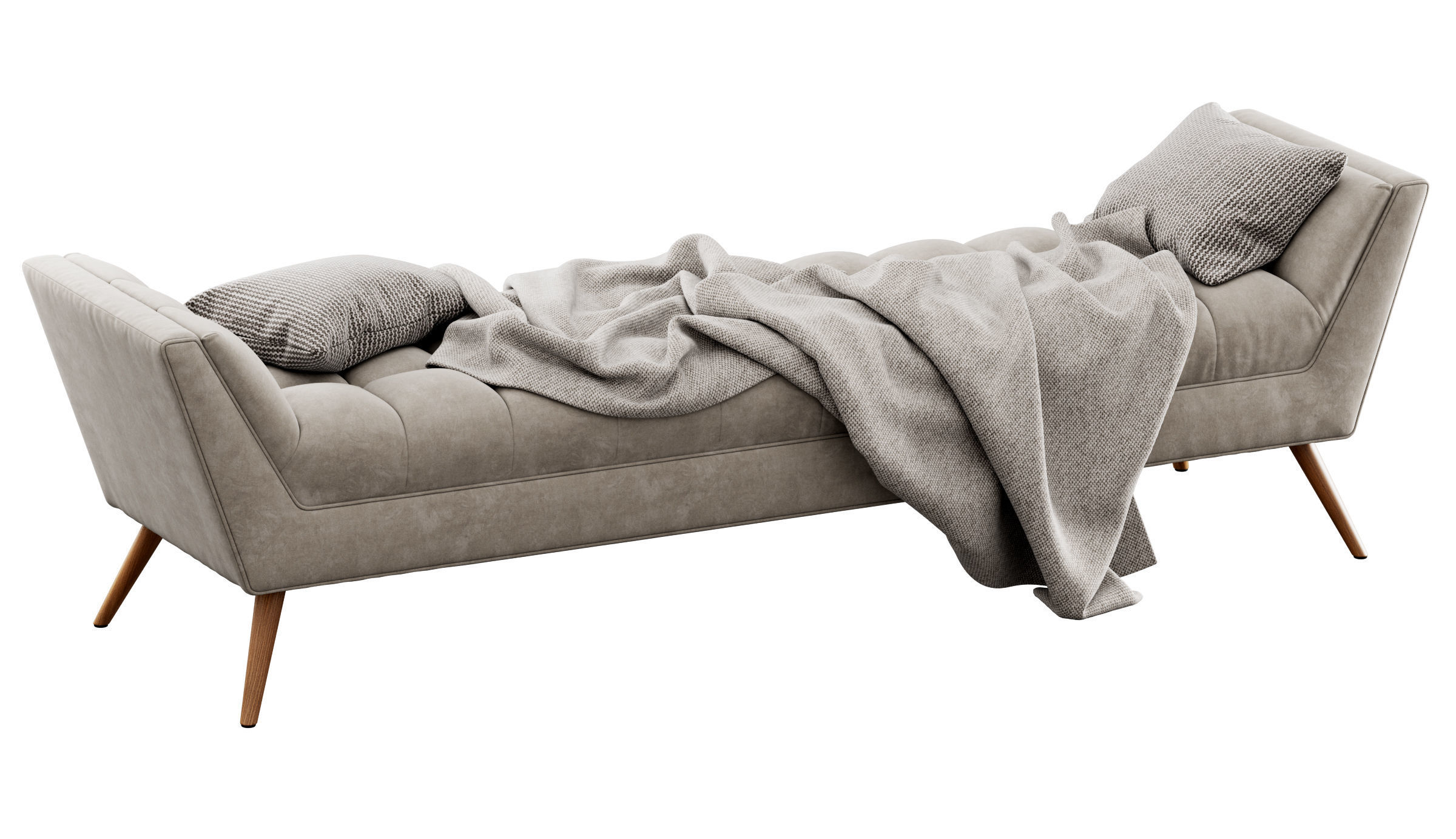 Fiske Upholstered Large Bench by Ivy Bronx 3D model_13