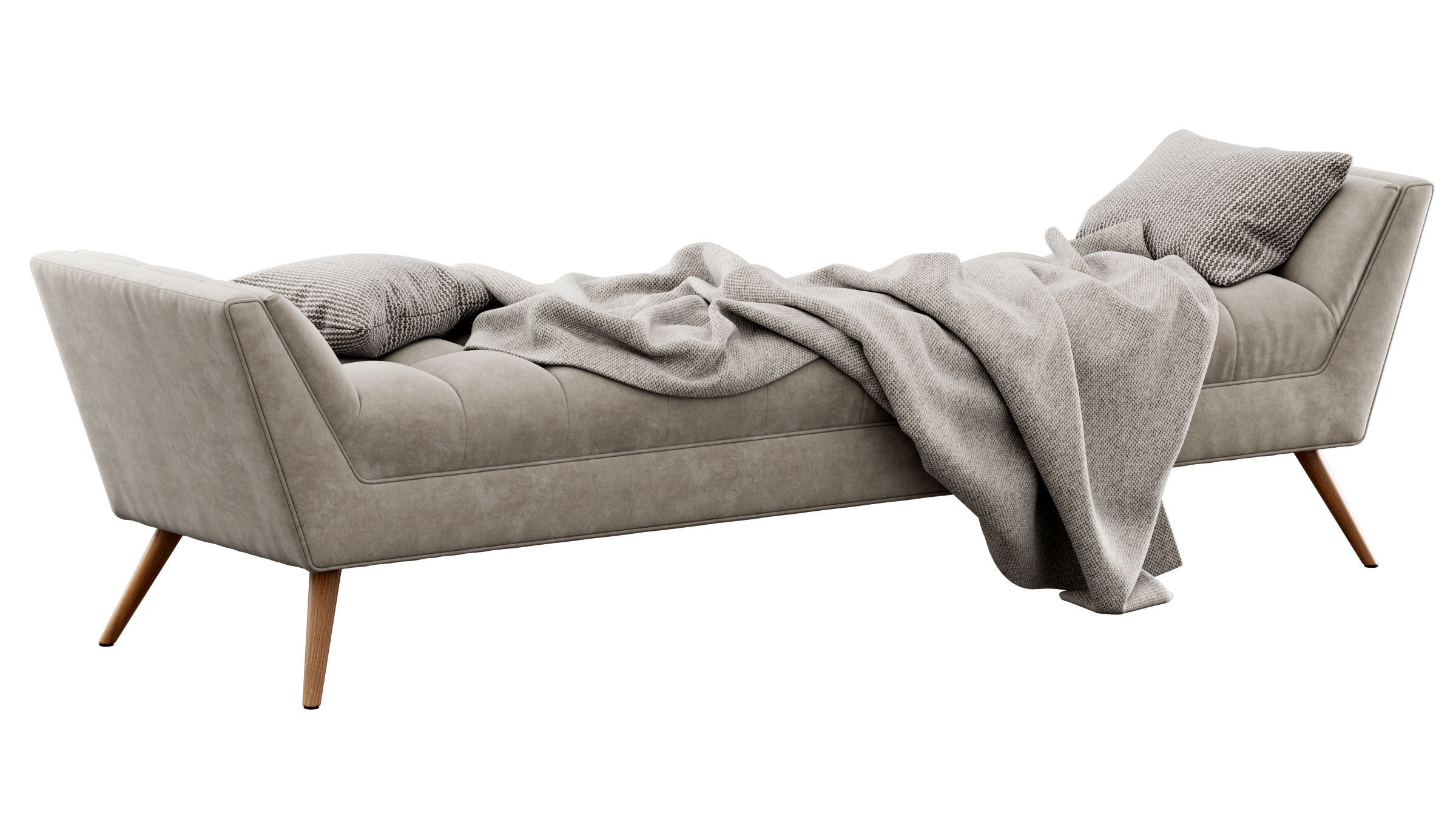 Fiske Upholstered Large Bench by Ivy Bronx 3D model_15