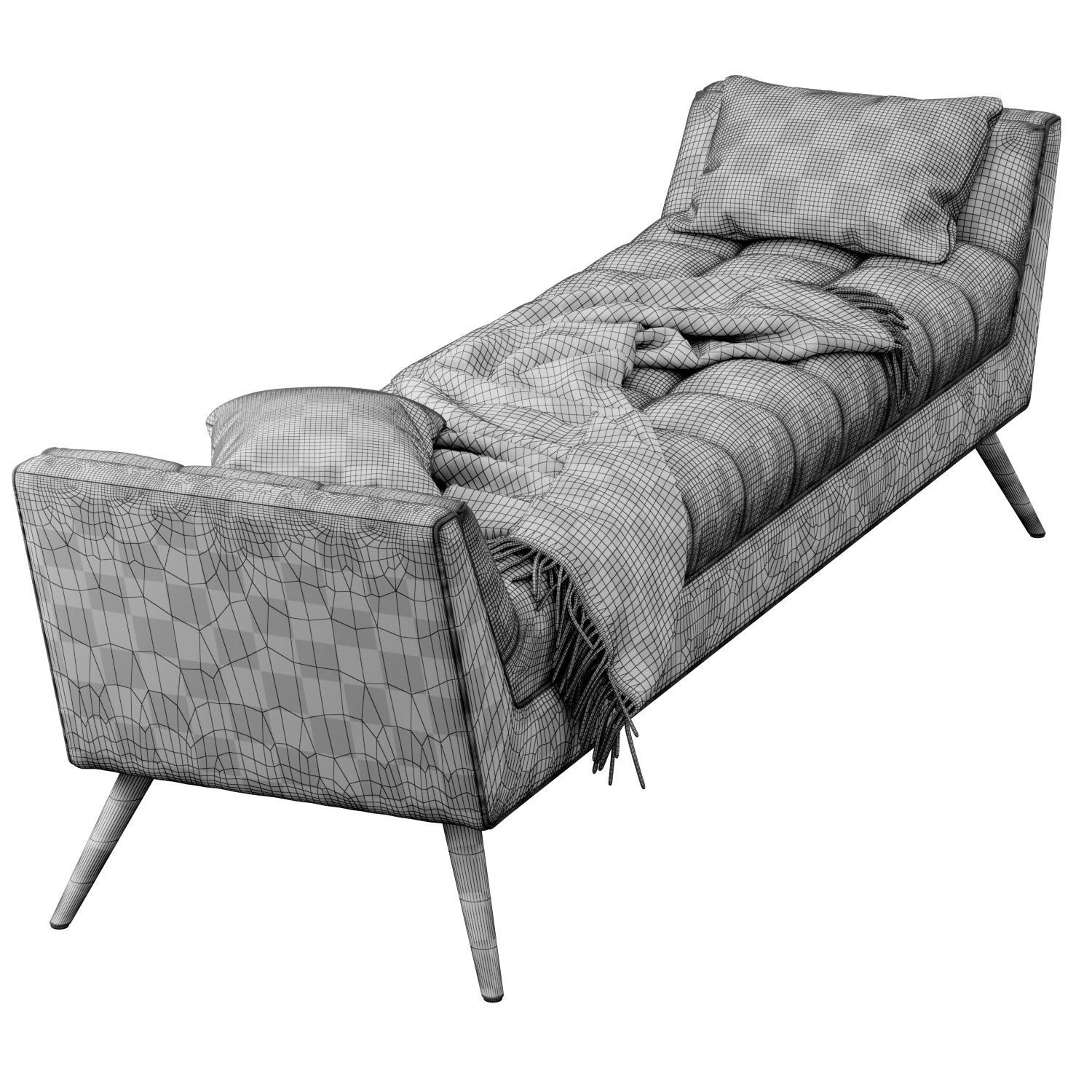 Fiske Upholstered Large Bench by Ivy Bronx 3D model_4