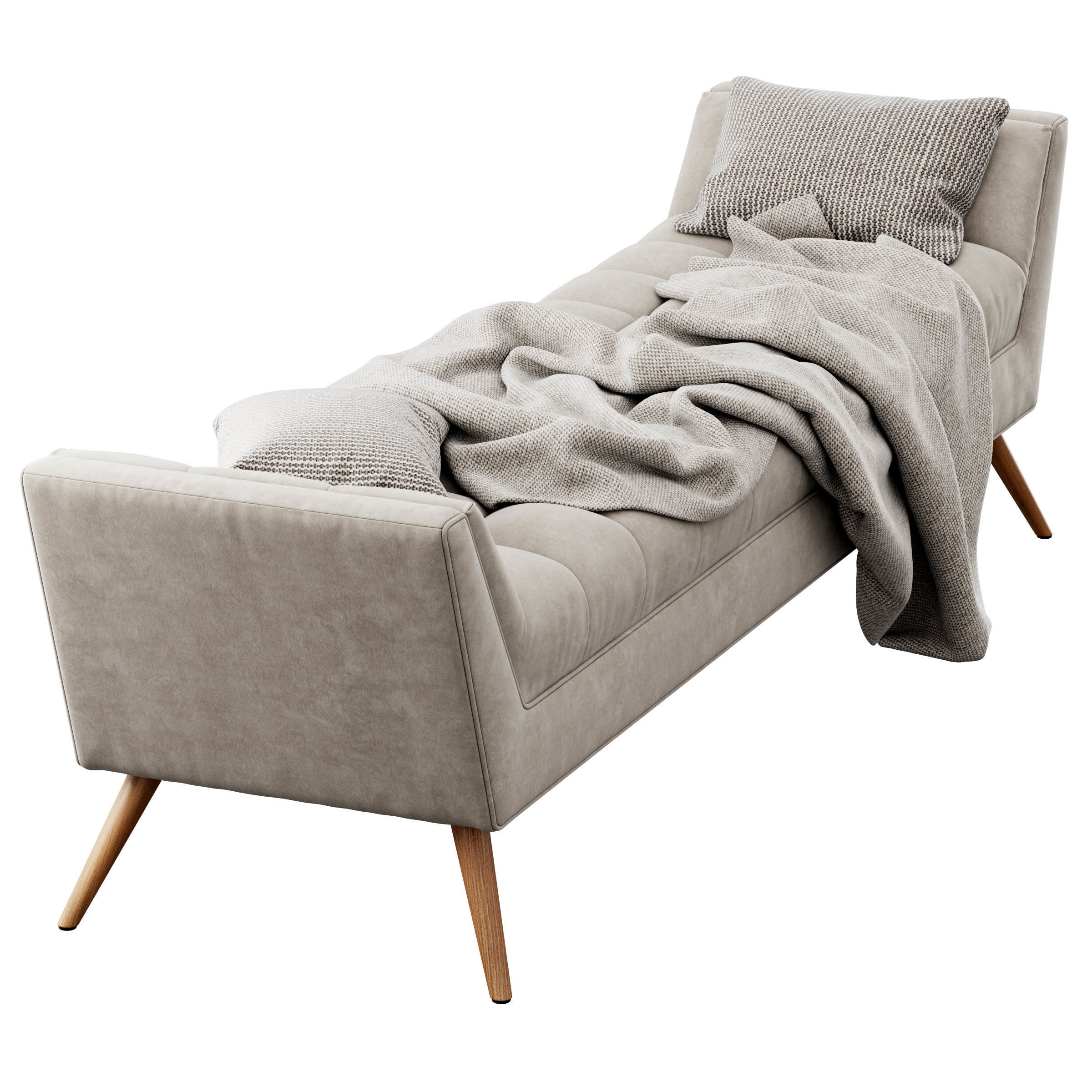 Fiske Upholstered Large Bench by Ivy Bronx 3D model_18