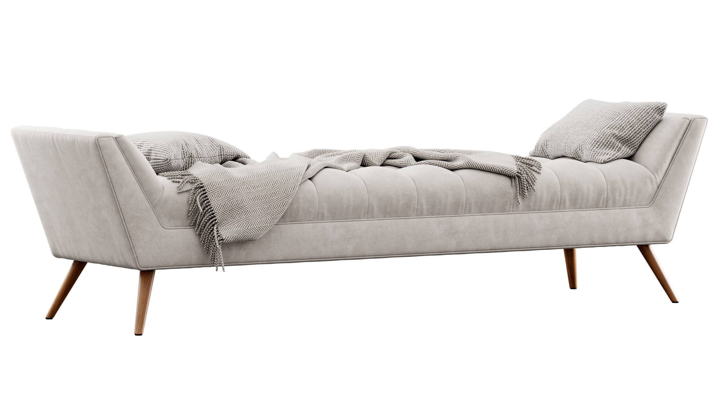 Fiske Upholstered Large Bench by Ivy Bronx 3D model_16
