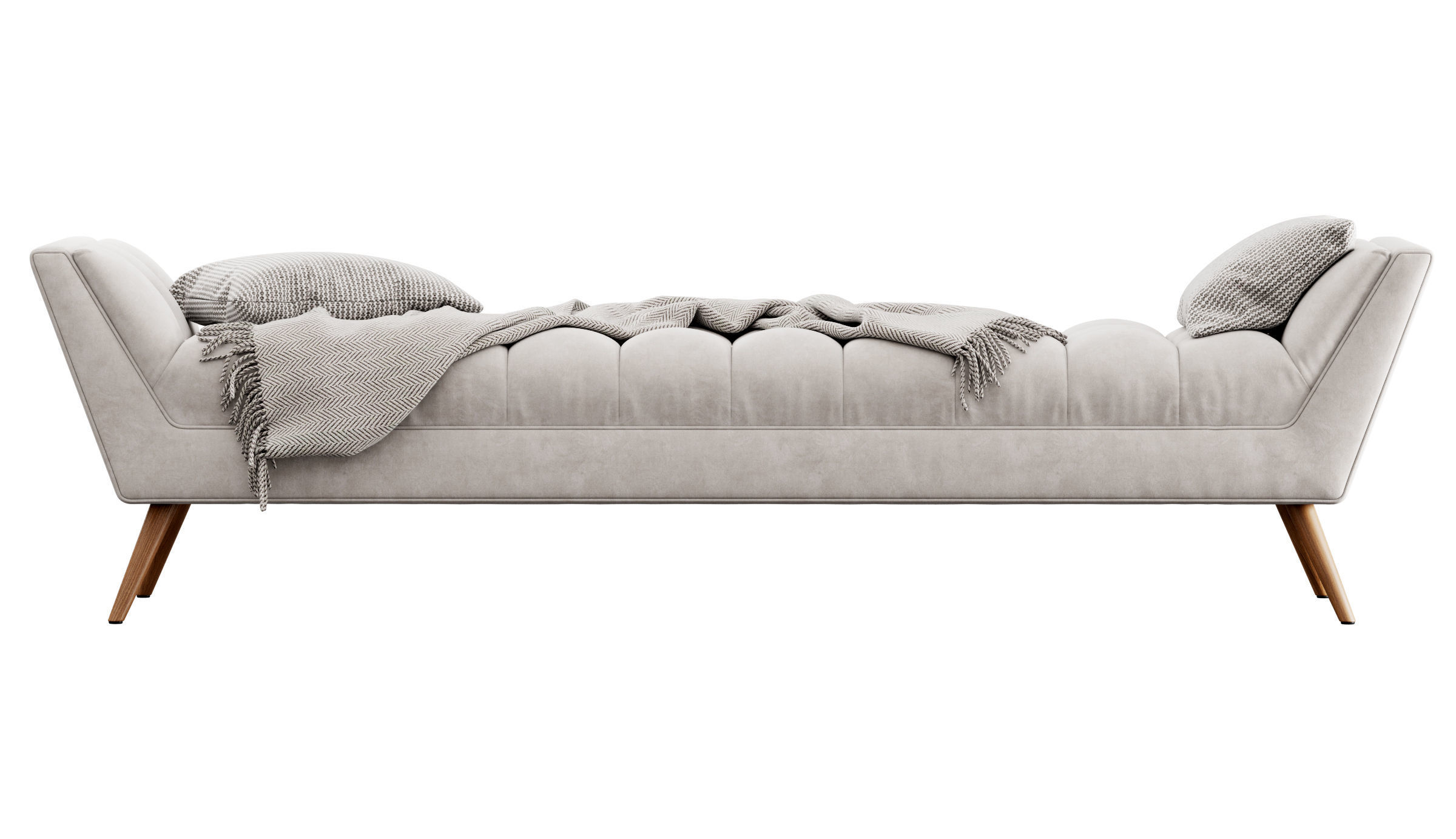 Fiske Upholstered Large Bench by Ivy Bronx 3D model_11