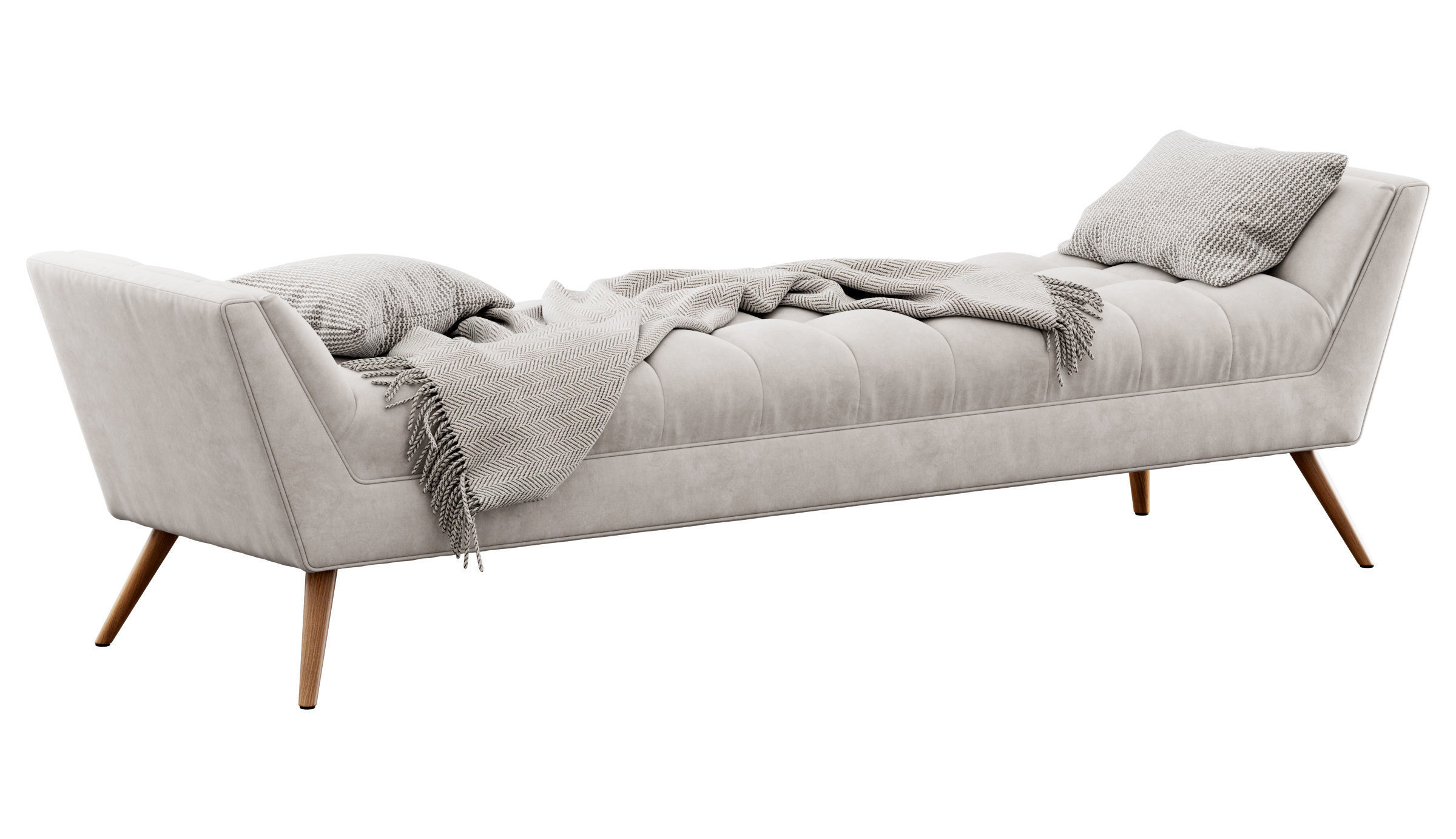 Fiske Upholstered Large Bench by Ivy Bronx 3D model_12