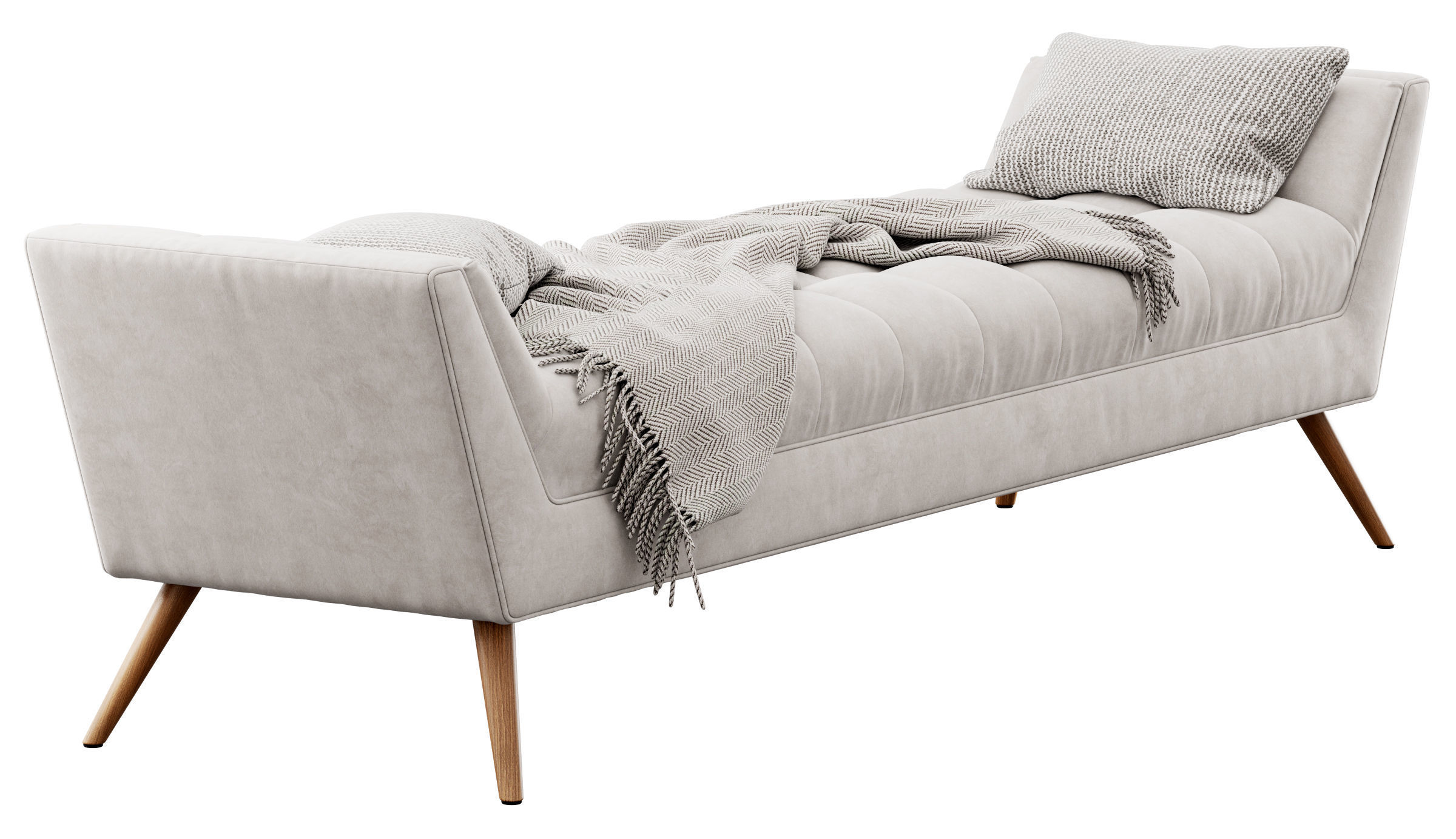 Fiske Upholstered Large Bench by Ivy Bronx 3D model_5