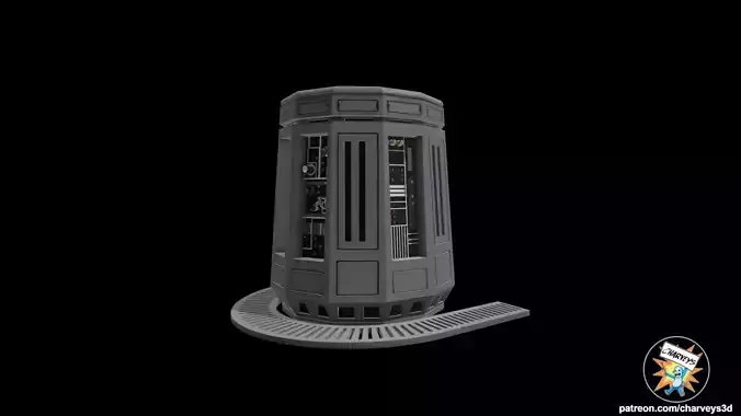  Death Star Tractor Beam Coupling Terminal for action figures  3D print model