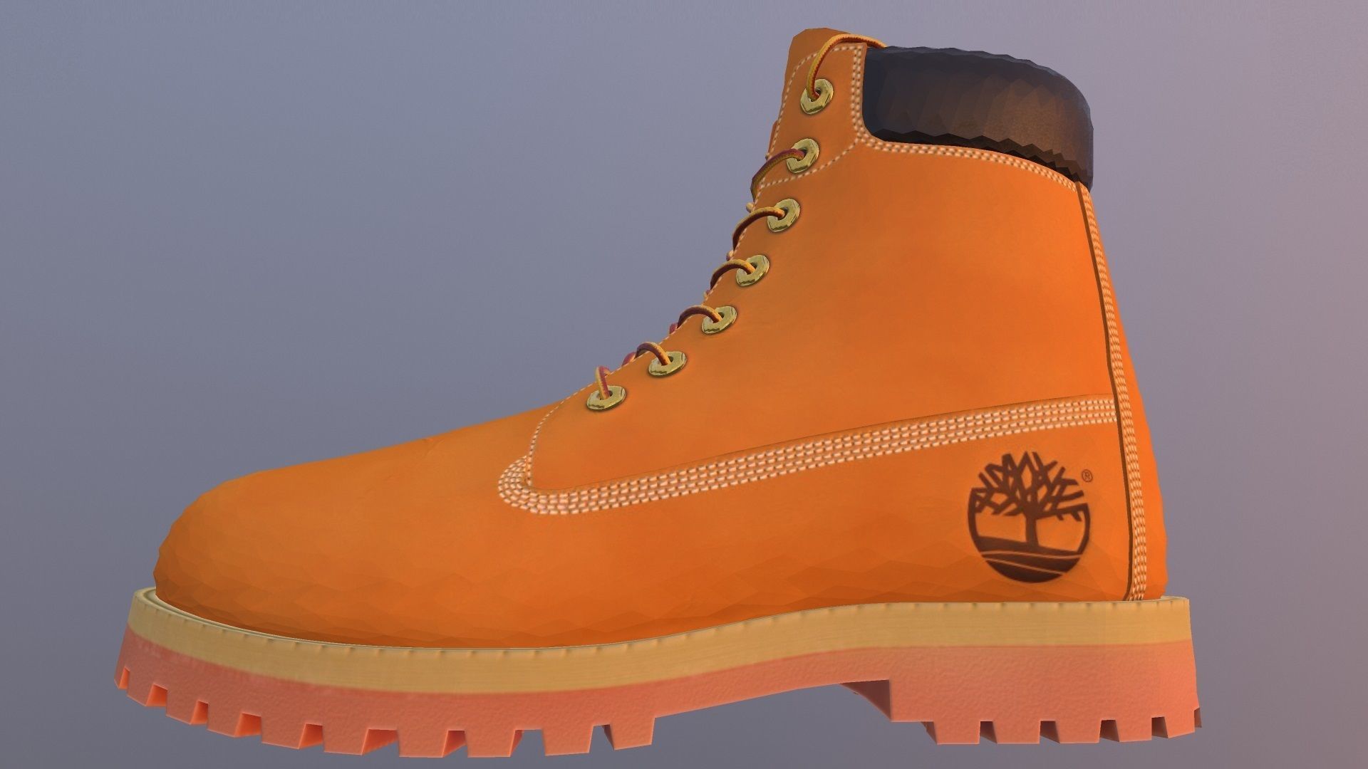 TIMBERLAND SHOES PBR Low-poly 3D model_3