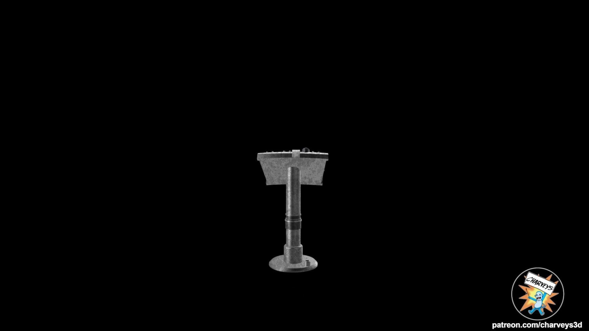 Star Wars Carbon Freeze Control Panel for 375 and 6 inch figures 3D print model_4