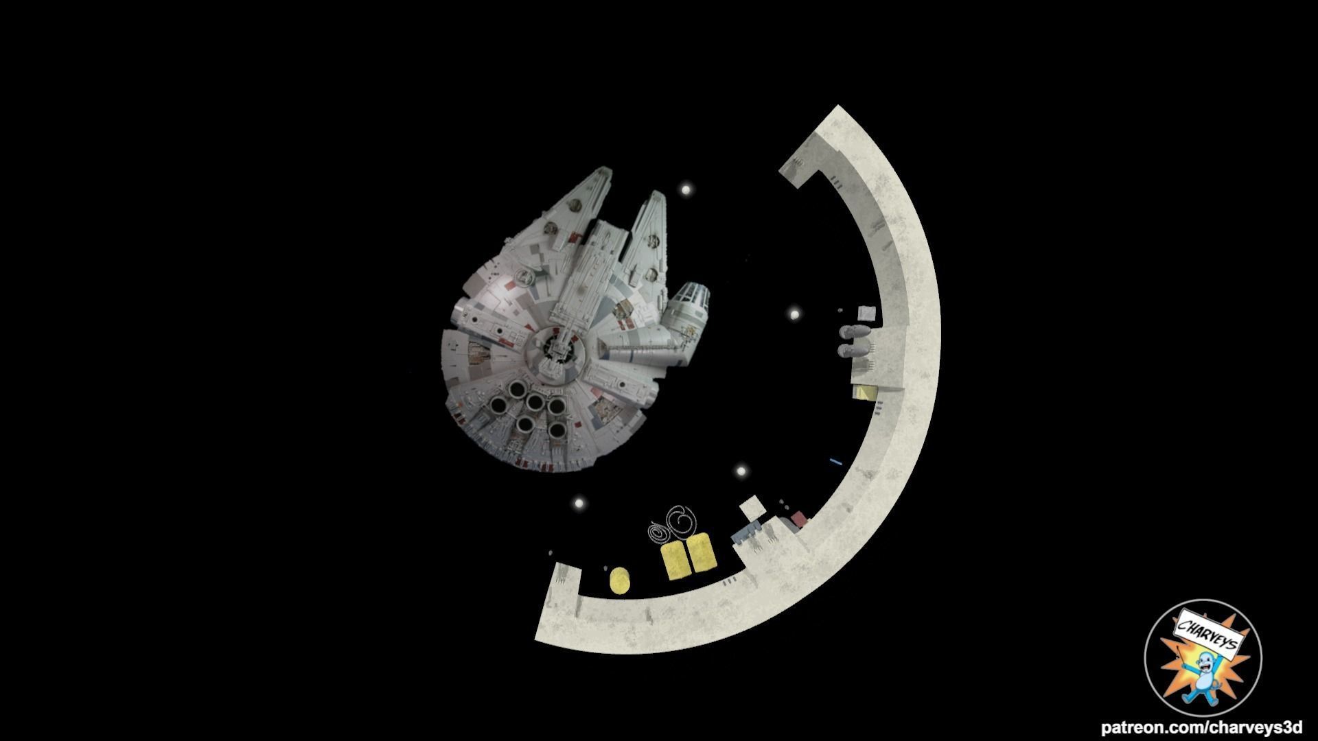 Star Wars Docking Bay 94 Diorama for action figures  3D print model_3