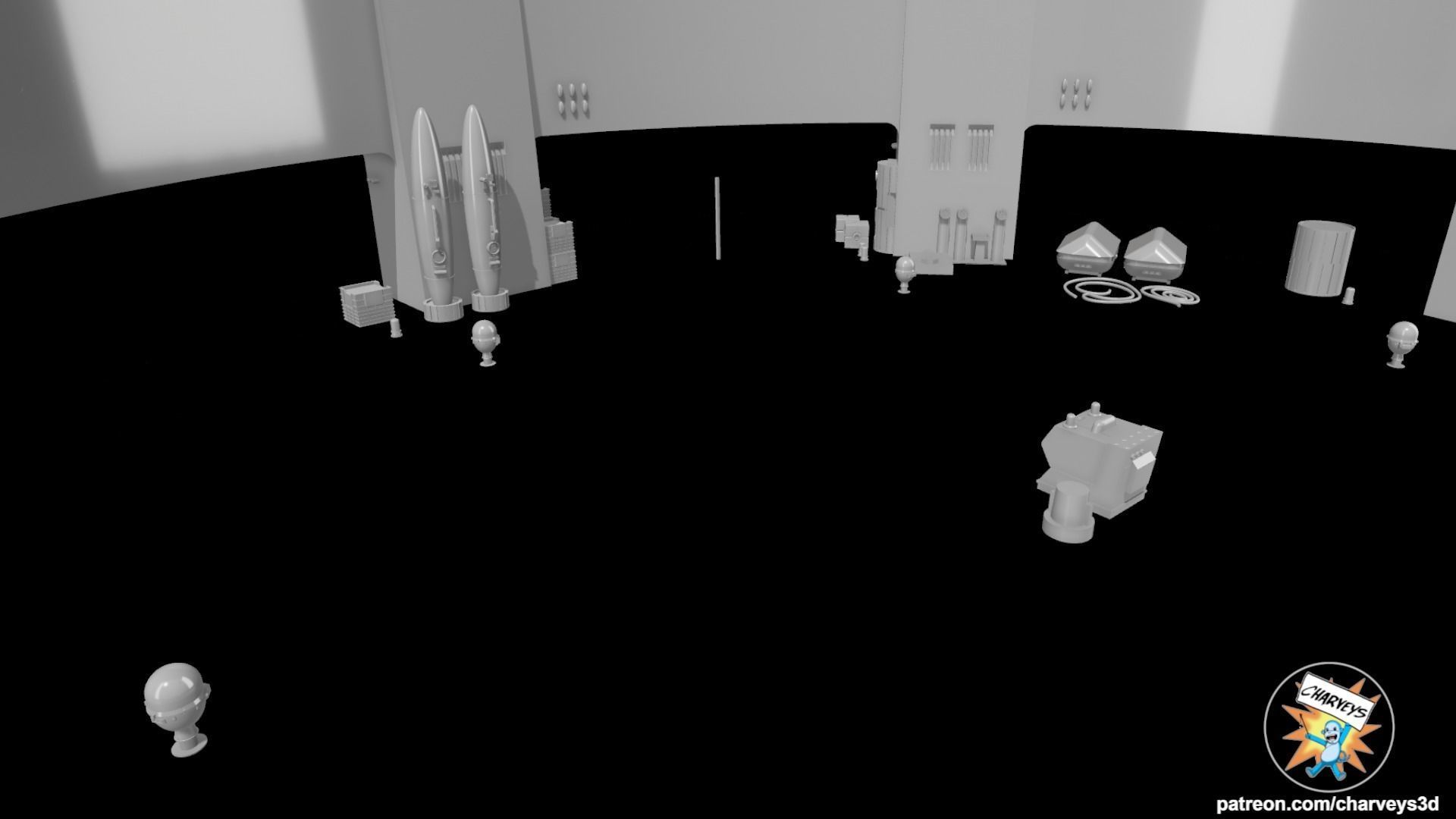 Star Wars Docking Bay 94 Diorama for action figures  3D print model_7