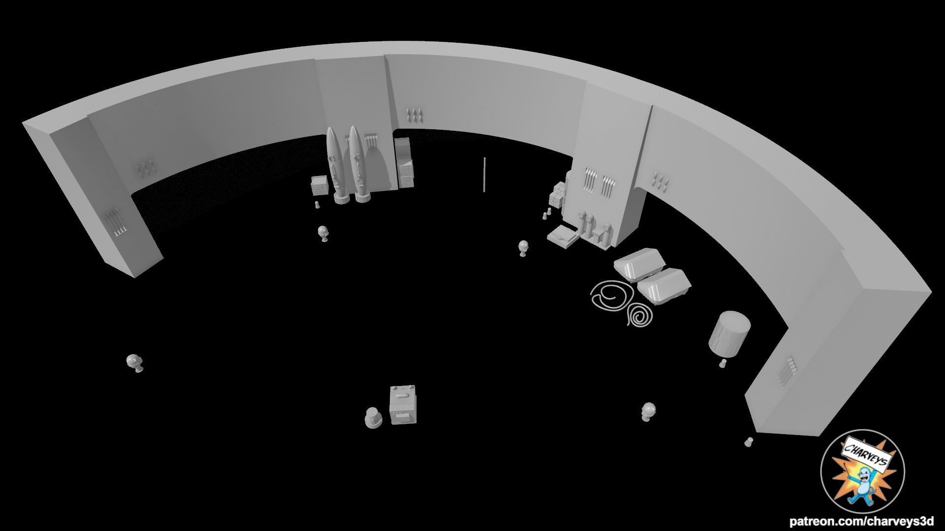 Star Wars Docking Bay 94 Diorama for action figures  3D print model_6