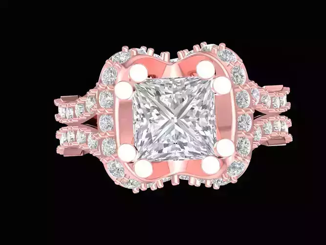 NEW luxury diamond princess lady ring 3244