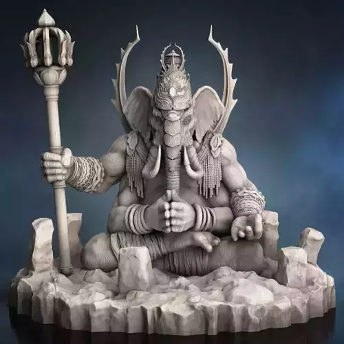 Ganesha 3D Print statue 3D print model