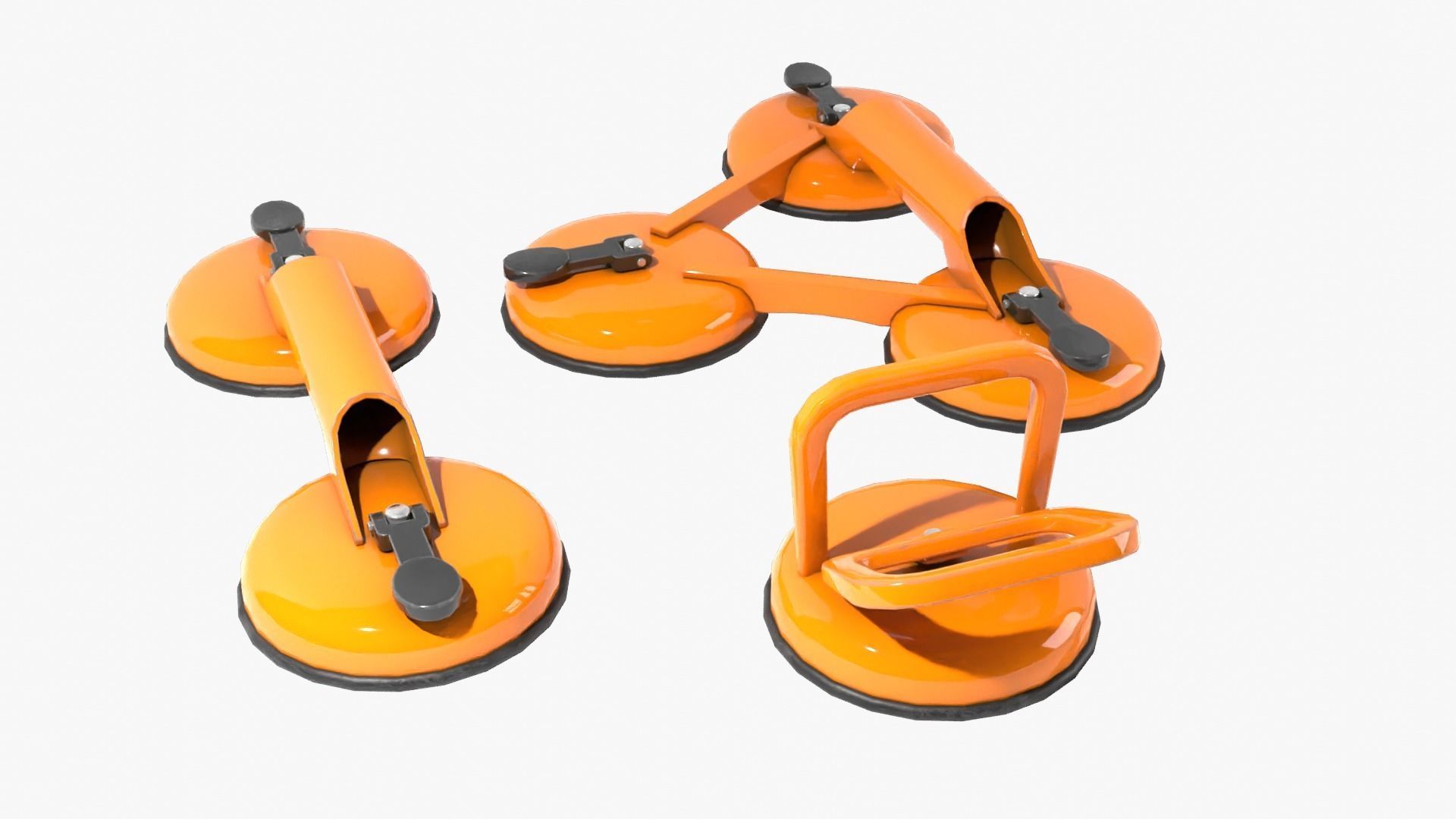 Glass Suction Pack Low-poly 3D model_1