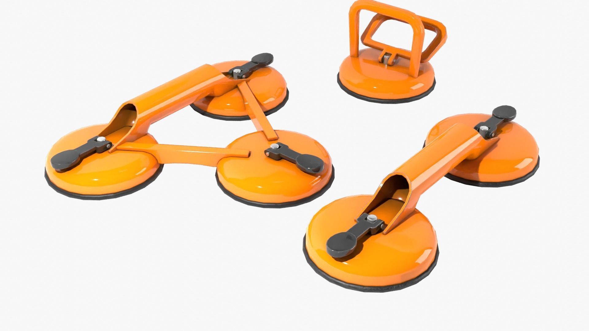 Glass Suction Pack Low-poly 3D model_9