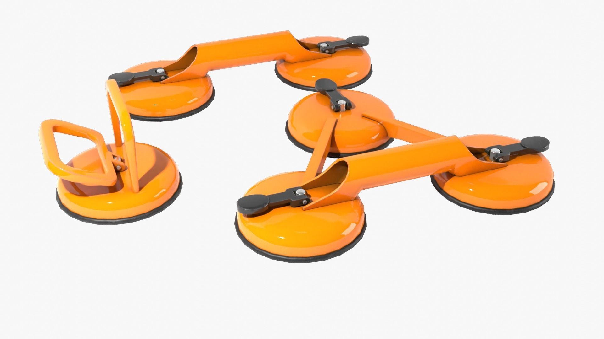 Glass Suction Pack Low-poly 3D model_4