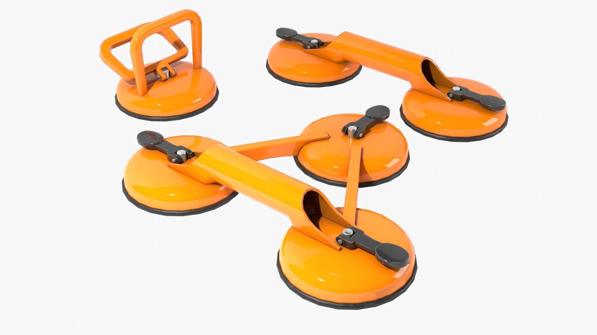 Glass Suction Pack Low-poly 3D model_6