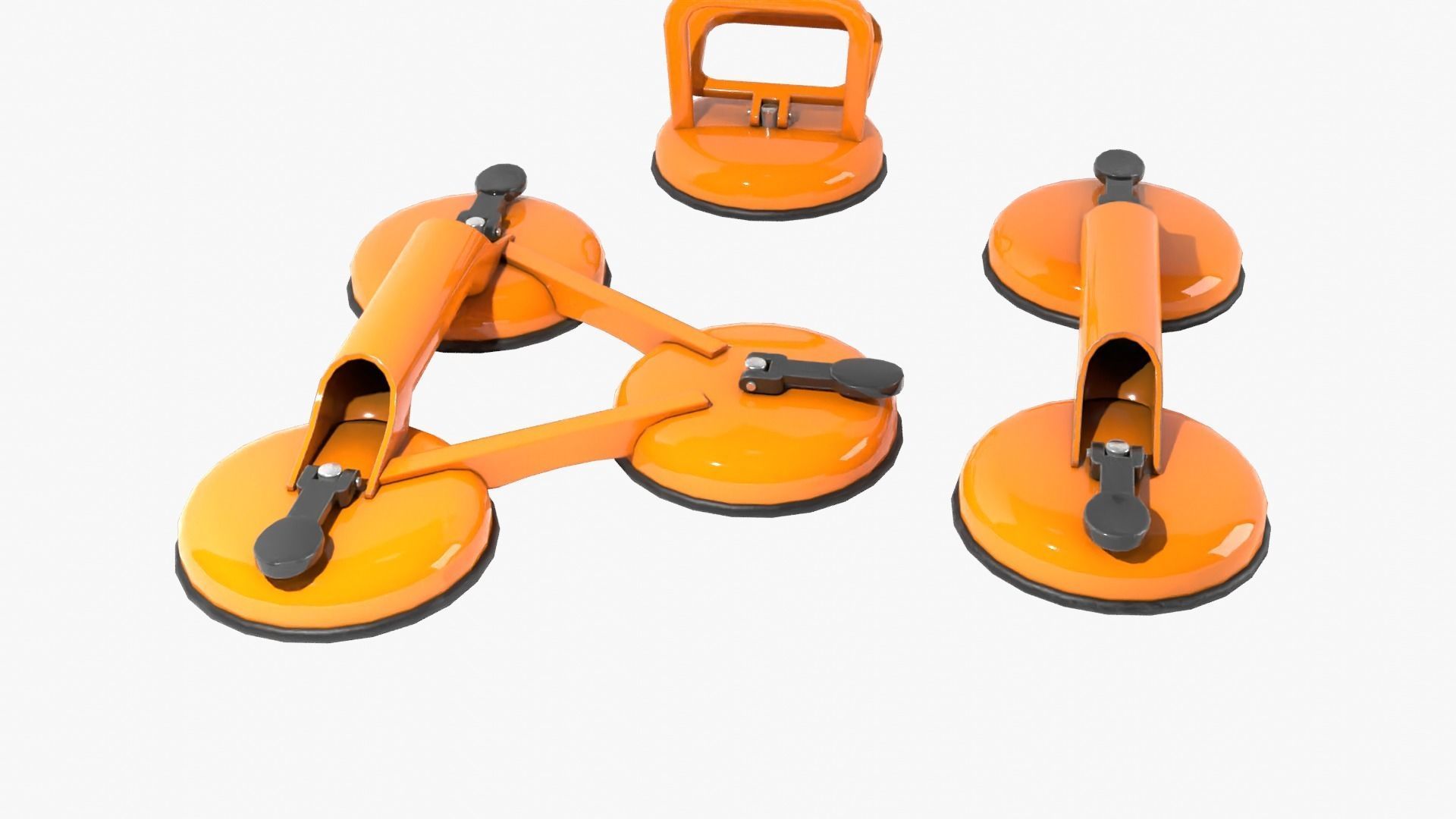 Glass Suction Pack Low-poly 3D model_8