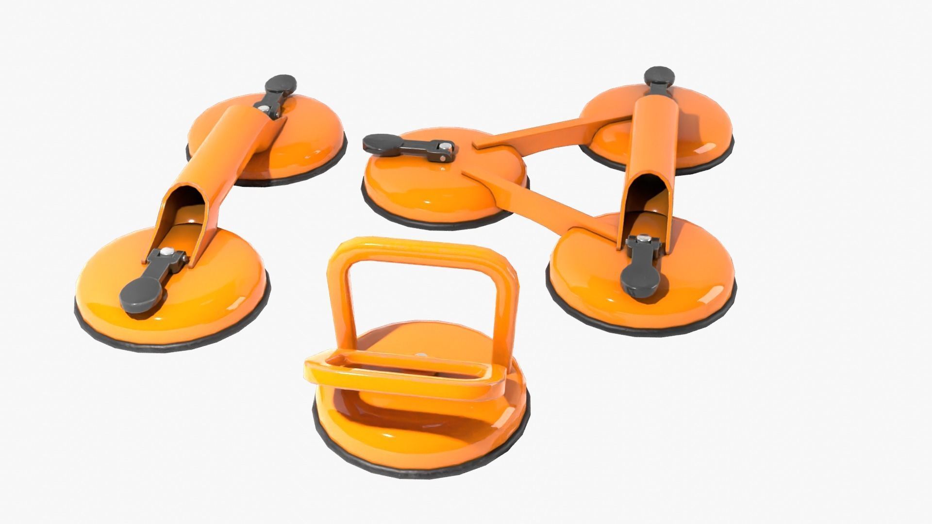 Glass Suction Pack Low-poly 3D model_2