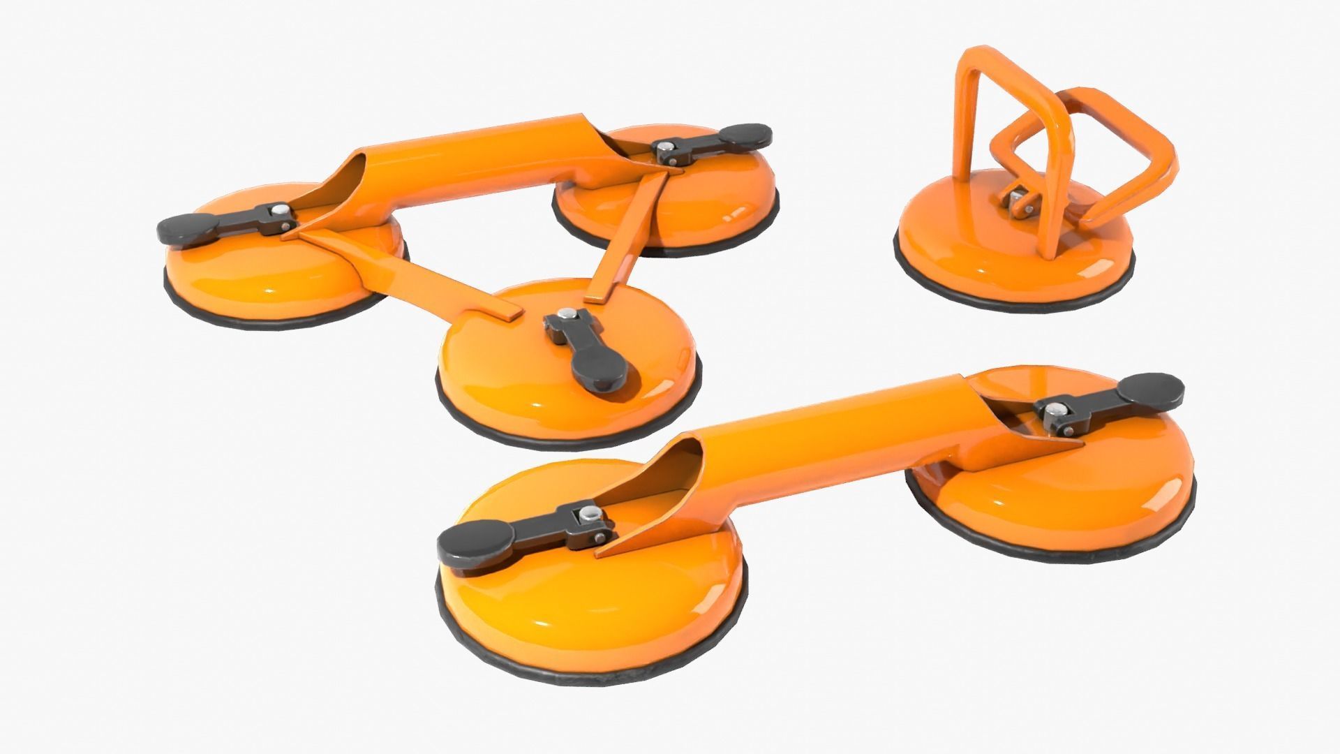 Glass Suction Pack Low-poly 3D model_10