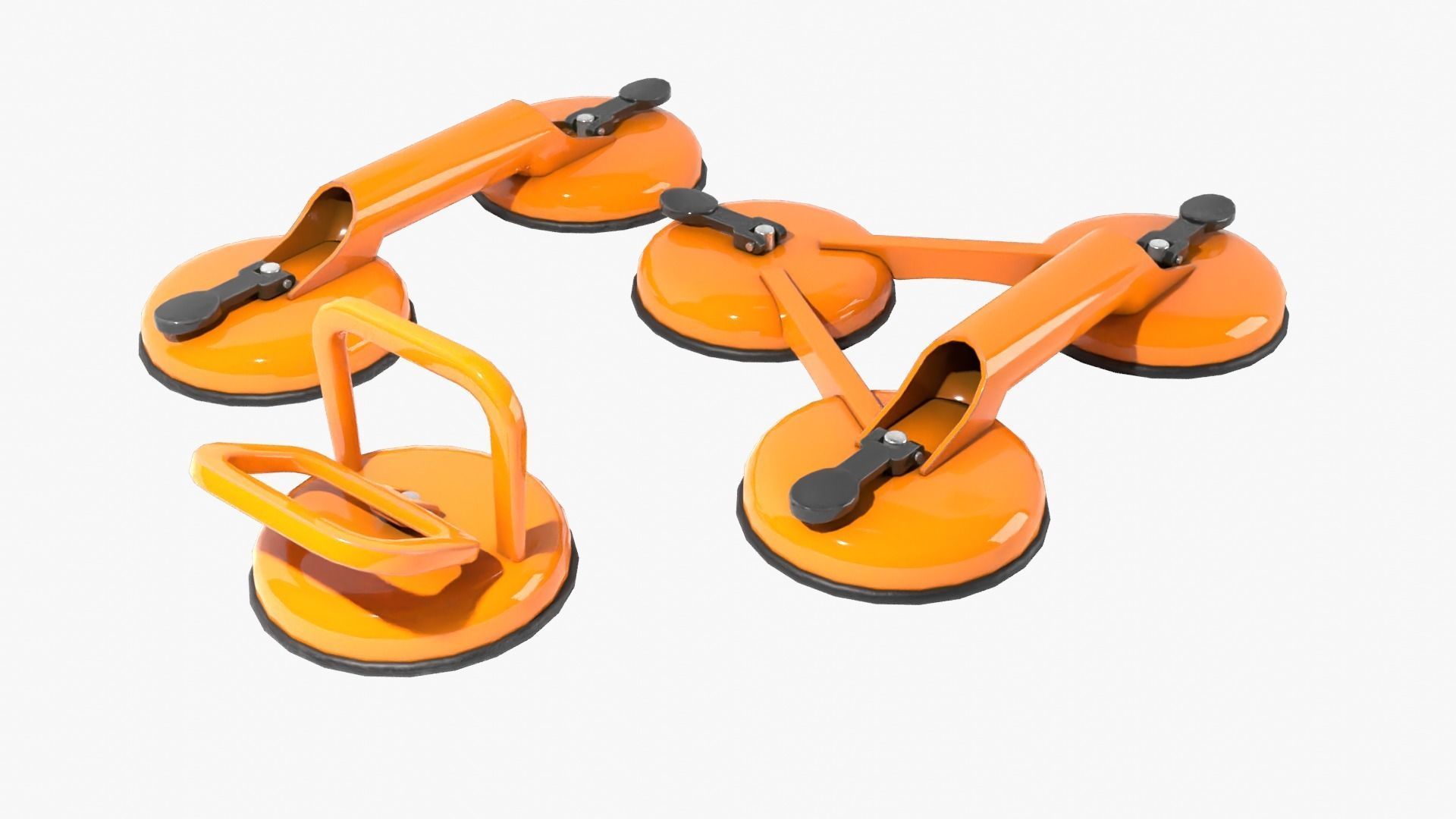 Glass Suction Pack Low-poly 3D model_3