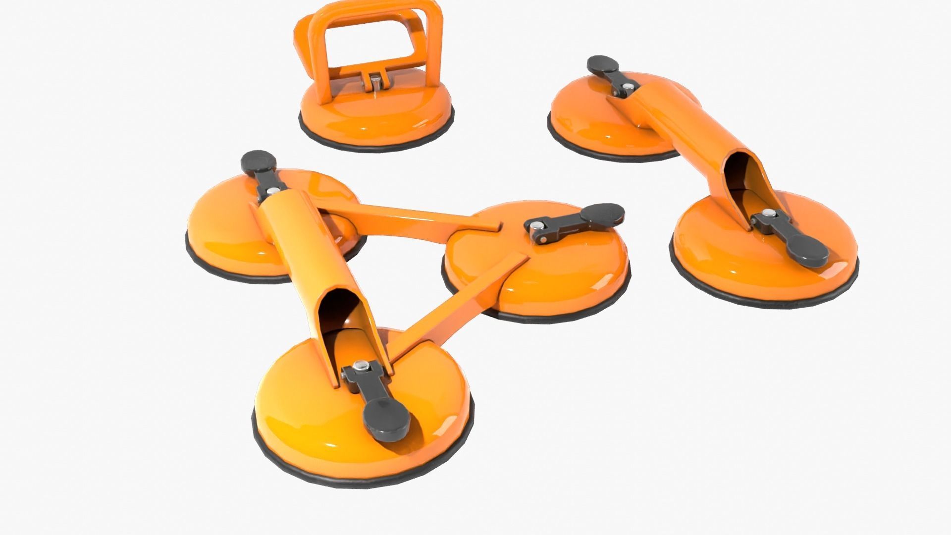 Glass Suction Pack Low-poly 3D model_7