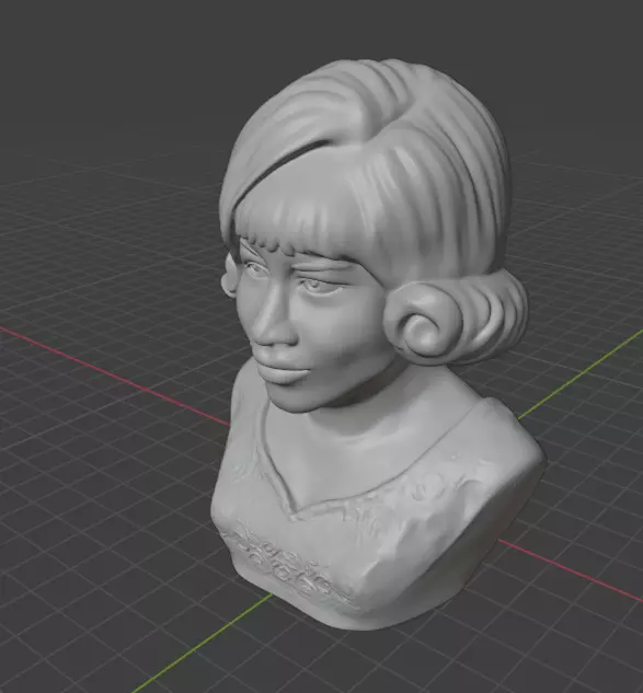 Aretha Franklin 3D print model_3