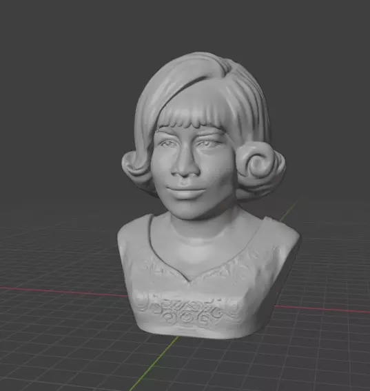 Aretha Franklin 3D print model_4