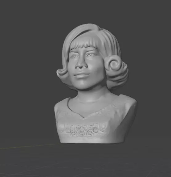 Aretha Franklin 3D print model_5