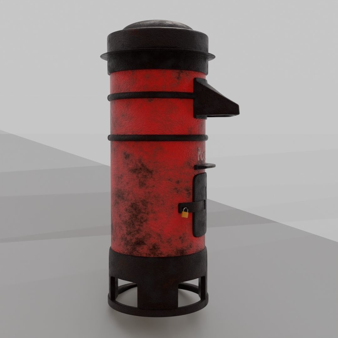 Post Box 3D model_6