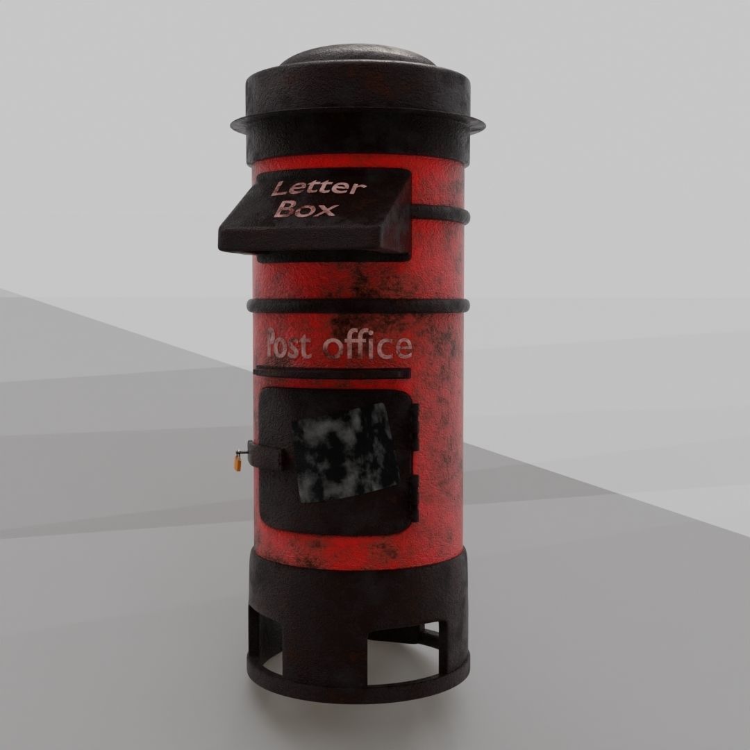 Post Box 3D model_7