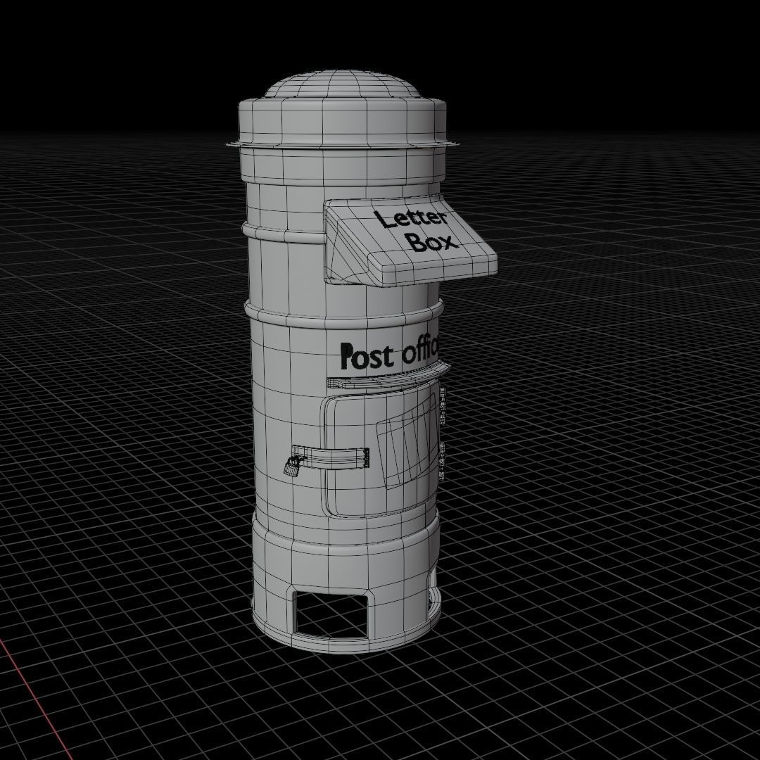 Post Box 3D model_9