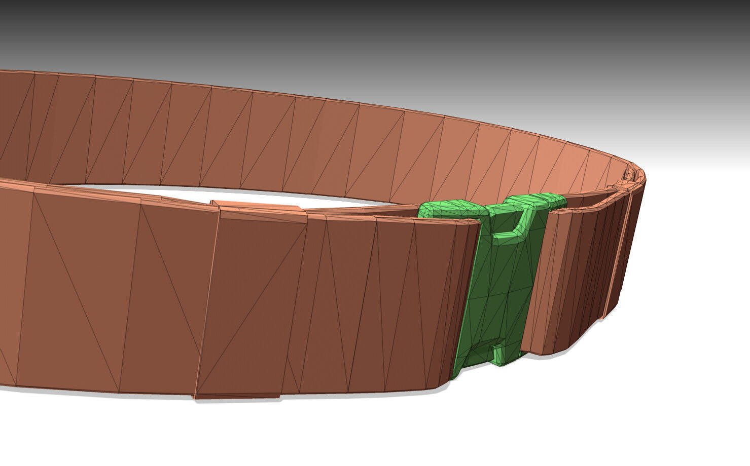 TACTICAL BELT PBR Free low-poly 3D model_7