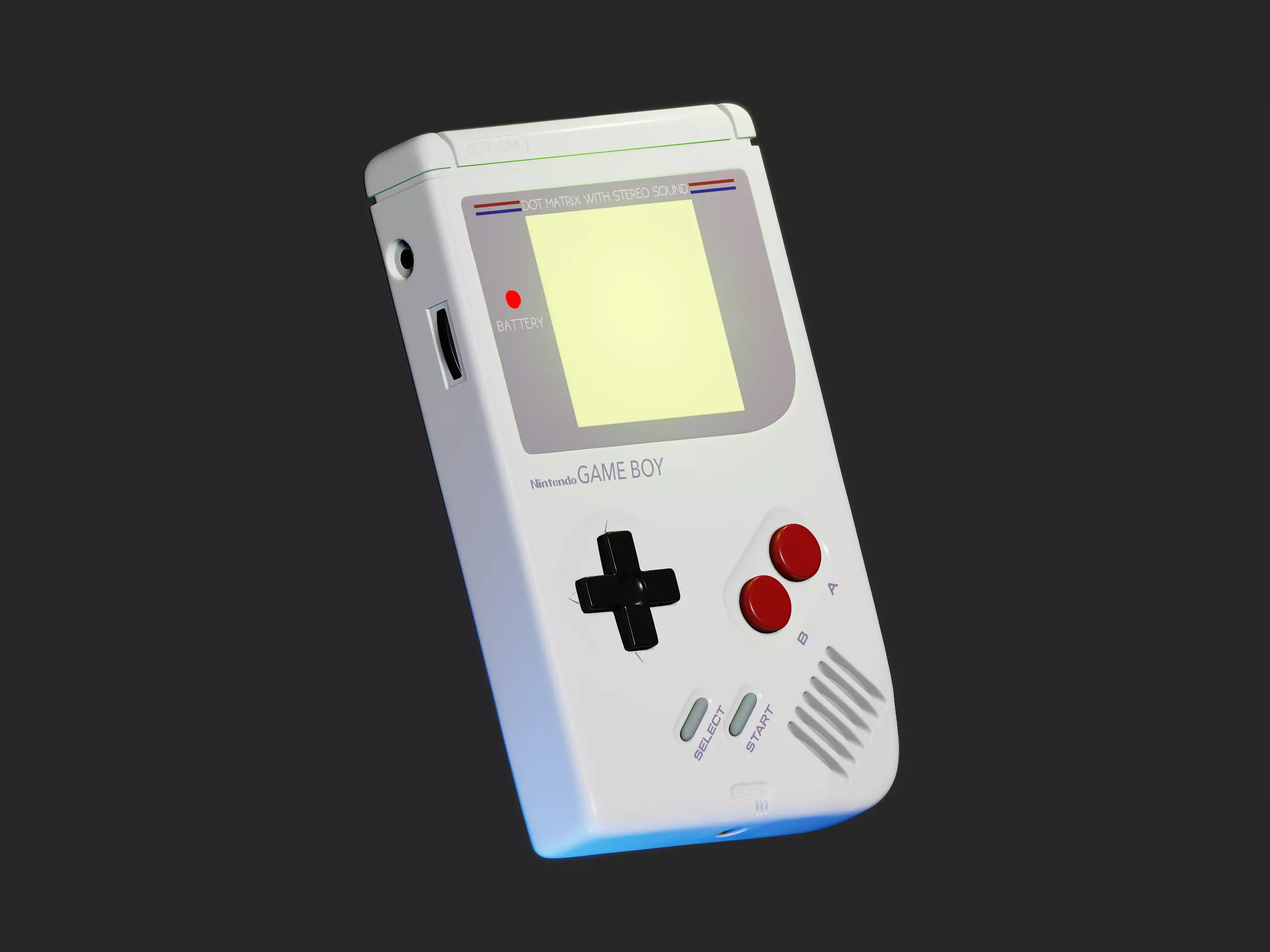 GameBoy game boy Free 3D model_0